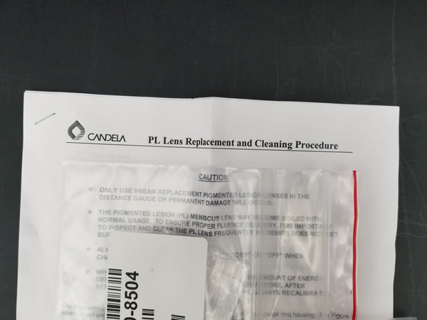 Syneron Candela VBeam Perfecta Distance Gauge Lens Replacement Procedure Manual W/ Replacement Lens & O Ring P/N 7122-00-8504 - Cosmetic Laser Exchange
